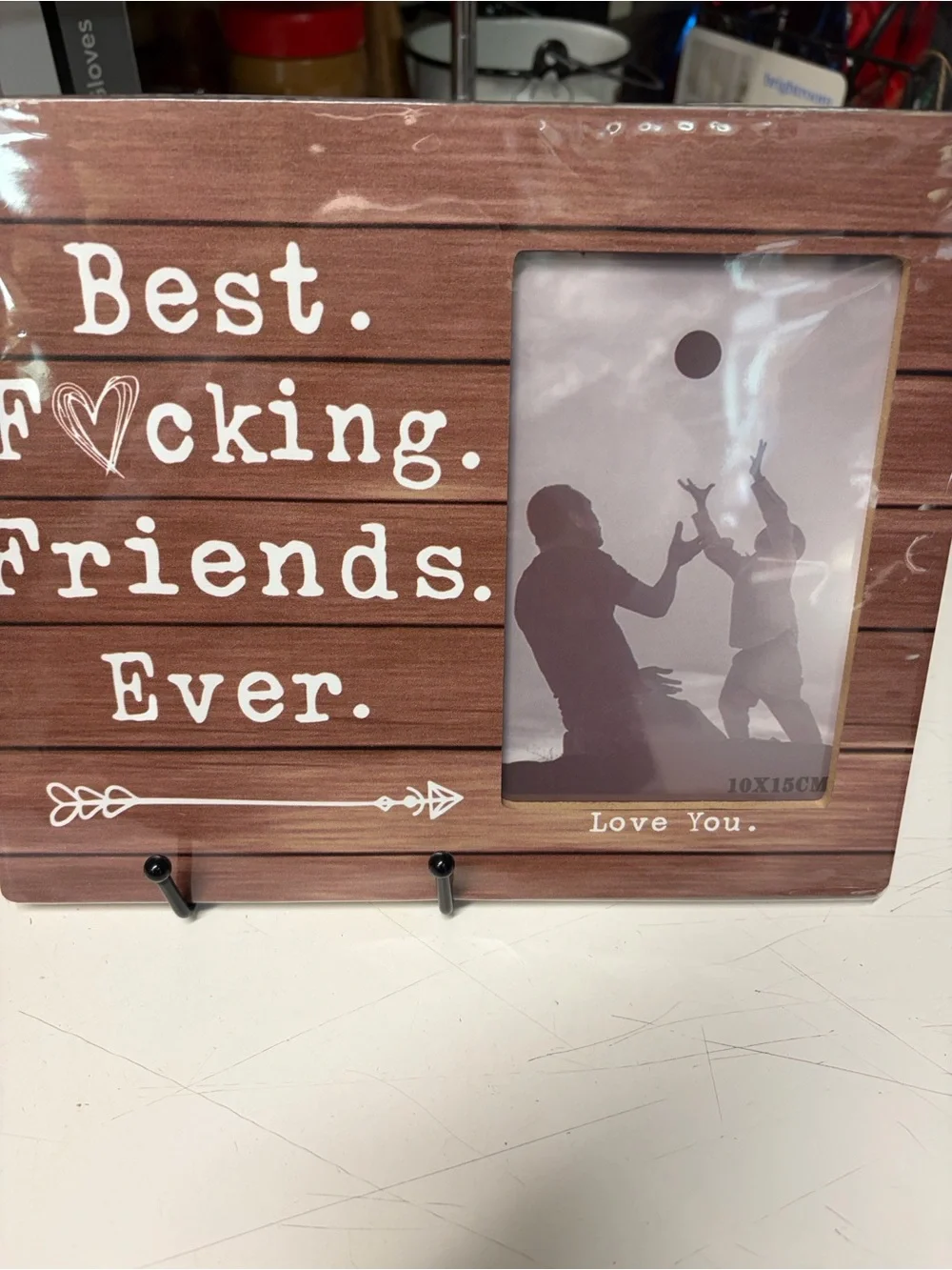 Best Friends Ever Wooden Photo Frame - Brown